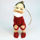 Vintage Silvestri Elf Christmas Ornament plastic