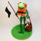 Annalee Mobilitee Fishin Freddy Frog 1999 8 1/2 inches 2403 doll posable