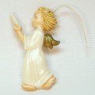 vintage singing angel plastic ornament Germany feather tree small Christmas vintage singing angel plastic ornament Germany feather tree small Christmas
