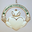vintage claddagh Irish ornament friendship porcelain