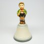 vtg Schmid bell Hark the Herald statuette boy with trumpet 1984 First Annual ceramic