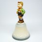 vtg Schmid bell Hark the Herald statuette boy with trumpet 1984 First Annual ceramic