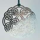 Celtic knot ornament circle Christmas silver tone metal Irish Celtic knot ornament circle Christmas silver tone metal Irish
