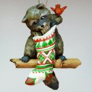 vtg Hallmark Raccoon Surprises ornament 1982 QX4793 Christmas