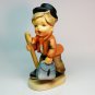 vintage Little Wanderer figurine 3373D porcelain bisque crossed arrows