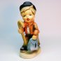 vintage Little Wanderer figurine 3373D porcelain bisque crossed arrows