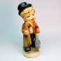 vintage Little Wanderer figurine 3373D porcelain bisque crossed arrows