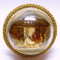 Vtg Nativity scene in plastic bubble vignette figurine Christmas