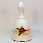 vtg Royal Albert Christmas table bell poinsettia porcelain England