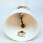 vtg Royal Albert Christmas table bell poinsettia porcelain England