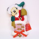 vtg Disney Mickey Mouse Santa ornament chimney fabric Christmas vtg Disney Mickey Mouse Santa ornament chimney fabric Christmas