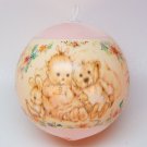 vtg Hallmark 1991 Baby's First Christmas Girl ornament satin sleeved ball QX2227 Mary Hamilton