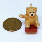 vtg mini Hallmark Going Sledding ornament 1990 QXM5683 Christmas bear sled