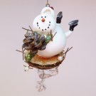vtg skating snowman ornament Christmas vtg skating snowman ornament Christmas