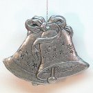 Carson pewter Christmas bells ornament 1993 Carson pewter Christmas bells ornament 1993