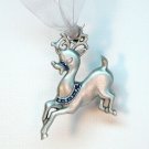 Gloria Duchin pewter reindeer ornament Christmas 2003