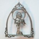 Praying angel pewter ornament Christmas