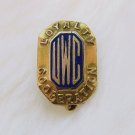 Vtg Dieges & Clust lapel pin gold filled blue enamel UWC Loyalty Cooperation