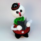 Singing snowman Christmas decoration holidays remake from old German candy container bobblehead Singing snowman Christmas decoration holidays remake from old German candy container bobblehead