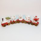 vtg Noel train Santa wooden Christmas 1982 Giftco vtg Noel train Santa wooden Christmas 1982 Giftco