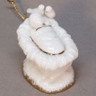 Crystal Cathedral Infant Jesus ornament porcelain white Christmas