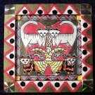 Cat pin artisan hand made Puzzled Cats by Teres Millar 1990