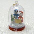 Hallmark Miniature The Bearymores 1993 second in series Christmas ornament