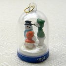 Hallmark Miniature The Bearymores 1994 third in series Christmas ornament
