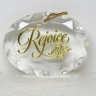 Vintage Hallmark Miniature Rejoice 1989 Christmas Ornament QXM5782