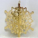 Vintage Hallmark Miniature Brass Snowflake Christmas Ornament 1989 QXM5702 Vintage Hallmark Miniature Brass Snowflake Christmas Ornament 1989 QXM5702