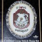 Counted Cross Stitch Hoop Kit I Love Antiques by Paragon featuring antique pitcher and basin