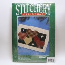 vintage Bernat Christmas Stitchery Kit Hearts Come Home country plaid vintage Bernat Christmas Stitchery Kit Hearts Come Home country plaid