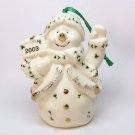 Porcelain Irish snowman ornament 2003