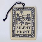 vintage ceramic Silent Night ornament Christmas Bethlehem