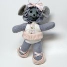 Mouse ballerina ornament Christmas ballet posable