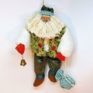 Vintage cloth Santa Christmas ornament with realistic face Vintage cloth Santa Christmas ornament with realistic face