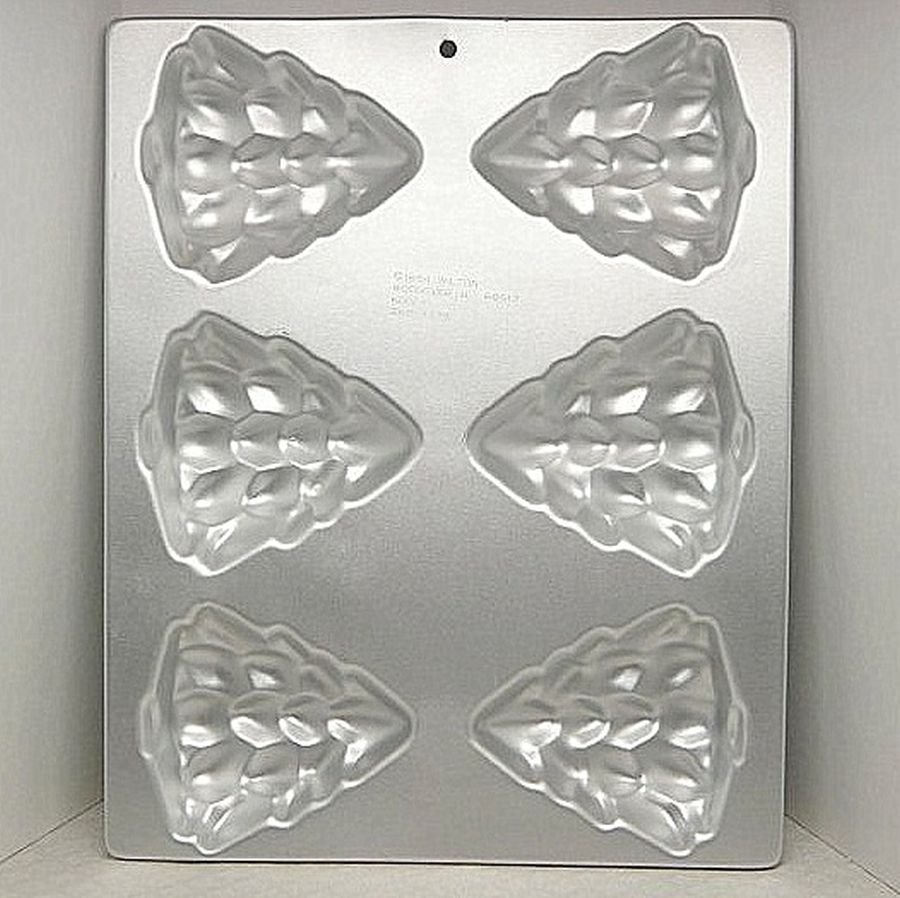 Vintage Wilton Mini Christmas Tree Cake Pan 2105 1779 with 6 sections 1984