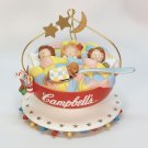 Campbell's Soup ornament kids sleeping in a soup bowl 1993 dog teddy bear spoon Campbell's Soup ornament kids sleeping in a soup bowl 1993 dog teddy bear spoon