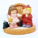 Hallmark 1997 Halloween Bashful Visitors Merry Miniatures 3 piece set QFM8582 Hallmark 1997 Halloween Bashful Visitors Merry Miniatures 3 piece set QFM8582