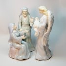 Porcelain Christmas Nativity Set Jesus Mary Joseph Angel HoL 2000