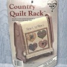 Doll Size Pink Country Quilt Rack or Decoration Heart to Heart by What's New Inc. Doll Size Pink Country Quilt Rack or Decoration Heart to Heart by What's New Inc.