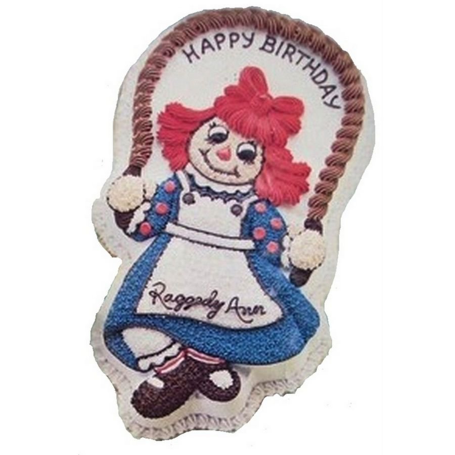 Vintage Wilton Raggedy Ann Cake Pan 502 3797 1981 Happy Birthday ...