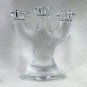 Vtg Mid Century Modern Nybro candelabra Isling Sweden crystal