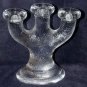 Vtg Mid Century Modern Nybro candelabra Isling Sweden crystal
