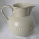 Dansk Rondure Rye Color Water Pitcher 48 oz. beaded accent