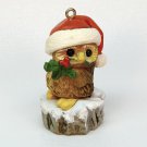 Vintage Hallmark 1980 Christmas Owl QX1314 Christmas ornament small