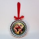 Coca Cola bottle cap Christmas ornament 1994 3 inches wide Coca Cola bottle cap Christmas ornament 1994 3 inches wide