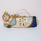 Vintage handmade felt angel Christmas ornament Vintage handmade felt angel Christmas ornament