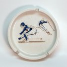 Vintage Otagiri ashtray downhill skiing skiers Japan