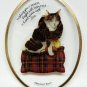 Marjolein Bastin cat light catcher Christmas ornament 1997 Avon
